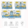 thumbnail image 4 of Children Doodle Style Queen Size Pillowcase Silky Smooth Finish Anti Wrinkle Design Easy Envelope Closure 20x30in, 4 of 9