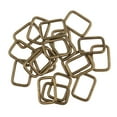 thumbnail image 2 of 20 piezas de hebilla cuadrada de metal para bolso, correa de conector, accesorios para mochilas, hebilla 20x12x2.8mm Bronce, 2 of 9