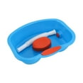 thumbnail image 3 of Bañera de lavado de cabello enjuague Tazón de limpieza para el cabello bandeja de lavado portátil bandeja para lavado para sala de estar de noche Azul, 3 of 8