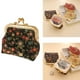 thumbnail image 5 of Pequeño clásico floral hebilla monedero Kiss Lock Vintage Style Change Holder Negro Zulema Monedero, 5 of 7