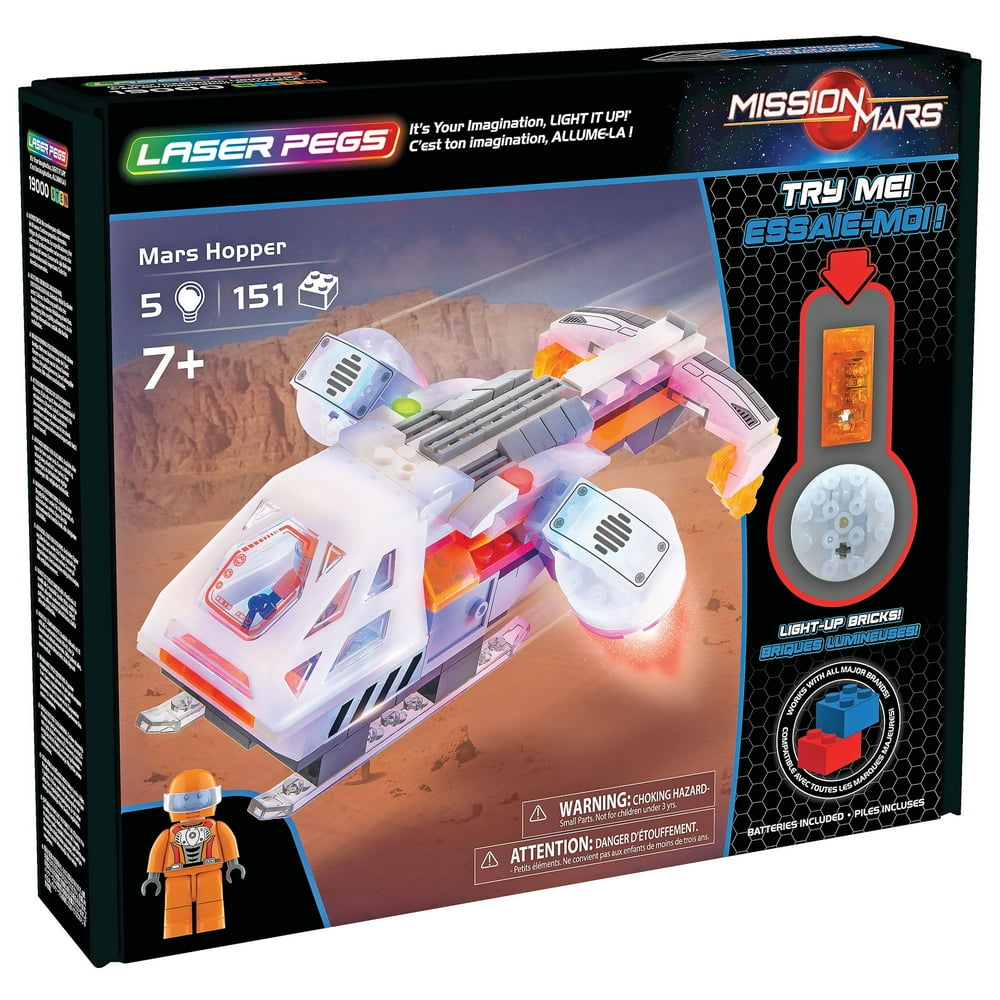 laser pegs mars rover building set