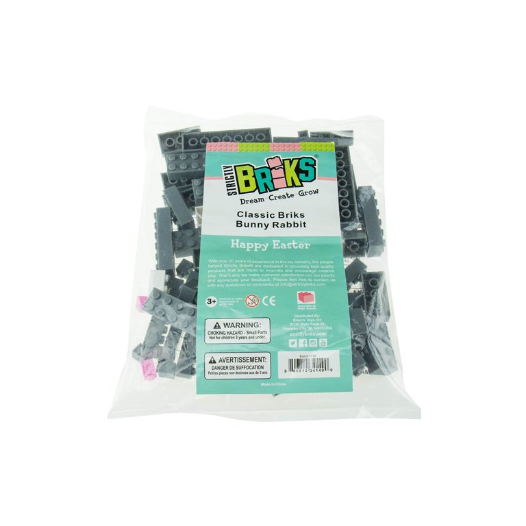 Strictly Briks Easter Building Bricks & Blocks Set, Easter Bunny