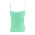 thumbnail image 5 of Lixiuxyad Tank Tops With Built In Bras Suspender Vest Female Yoga Bottoming Underwear(Green L), 5 of 5