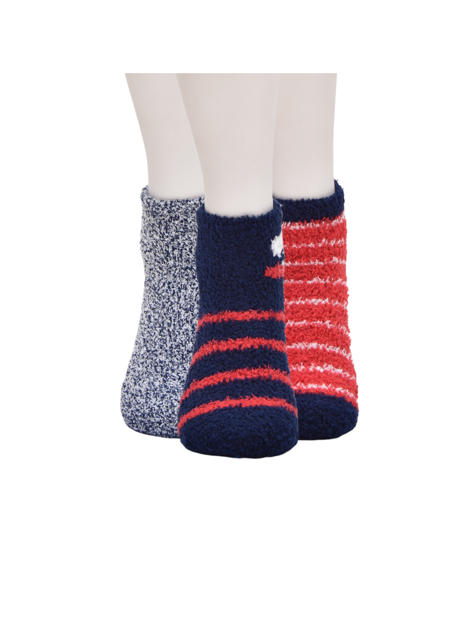 Wonder Nation Boys Funny Face Icon Cozy Ankle Socks, 3-Pack, Size S, Shoe Sizes 4-8.5