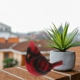 thumbnail image 2 of Guichaokj Garden Bird Statue Decor Red Ornament Simulation Foam Cardinal Figurine Desktop Crafts Resin, 2 of 6