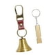 thumbnail image 4 of Campana de oso portátil con silbato de emergencia, campana de supervivencia, llavero colgante bronce antiguo brillante, 4 of 9