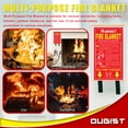 thumbnail image 2 of Ougist Fire Blanket, Silicone Coated Fiberglass, 40" x 40", 1-Pack, Safety Blanket for Home and Kitchen, 2 of 9