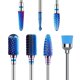 thumbnail image 1 of Juego de brocas para uñas MelodySusie de carburo de tungsteno, 7 unidades, azul, 1 of 7