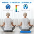 thumbnail image 4 of Gel Seat Cushion with Breathable Honeycomb Design for Back Pain Relief, Cooling Office Chair Pad, 4 of 6