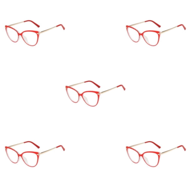 Sonducket 1 par de gafas de Metal para mujer, triangulares, universales, HD, elegantes, inastillables, decorativas, a la moda, adorno para gafas, Type2 NO2