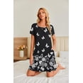 thumbnail image 3 of EKOUAER Women Short Sleeve Nightgowns, 3 of 6