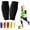 Black, variant on New Shin Guards Pads Socks for Skiing, Shin Pads for Youth Adult Ski Shin Guards Calf Compression Sleeve with Pads Lightweight Calf Protective Gear for Boys Girls Men