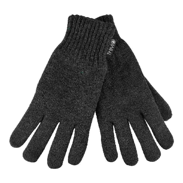 Freehands Men's Stretch Thinsulate Gloves (Small, Black) 11121MS