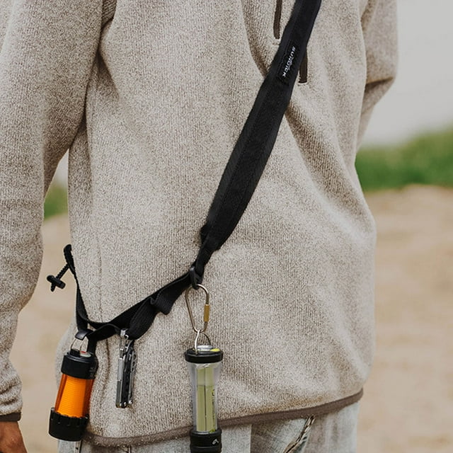 Tactical Shoulder Strap Rope Sling Scratch-Proof Adjustable Belt Metal Buckle Fast Release Multifunctional Removable Outdoor Hunting Hiking Light Coffee