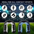 thumbnail image 2 of 4 Piezas de Protector Bucal de Fútbol, Protector Bucal Deportivo, Boquilla de Fútbol para Todos los Jóvenes y Adultos, para Fútbol, Boxeo, Hockey, 2 of 5