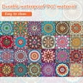 thumbnail image 7 of GIRACOA 24-Pack Peel and Stick Kitchen Backsplash Tile Sticker with A Spatula, 6" x 6"  Moroccan Square Colorful Tile Stickers for Bathroom Kitchen., 7 of 7