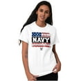 thumbnail image 3 of Honor Navy Courage American Flag Men's Graphic T Shirt Tees Brisco Brands L, 3 of 6