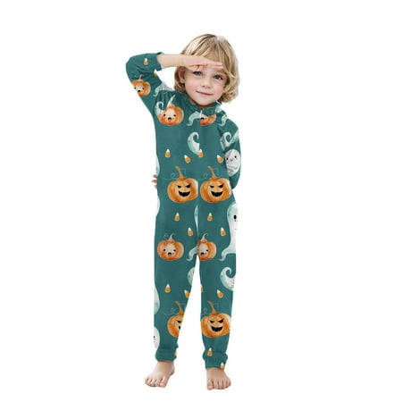 

Abomasnow Family Matching Halloween Onesie Pajamas Cute Ghost Printed Hooded Zipper PJs Loungewear for Men/Women/Kids on Clearance