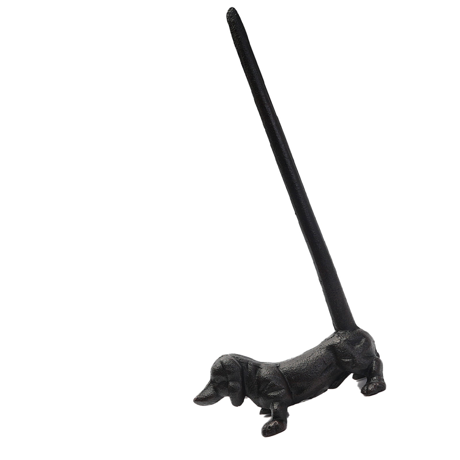 Decorsative Iron Dachshund Paper Towel Holder Bucolic Kitchen Dining Room Shelf Decors Sturdy Functional Design