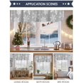 thumbnail image 6 of Christmas Curtain Valances, Xmas Snowflake Gray Merry Christmas Rod Pocket Valance Tier Curtains Window Treatment Drapes for Kitchen Living Room Bedroom Windows, 54x18 Inch 1 Panel, 6 of 8