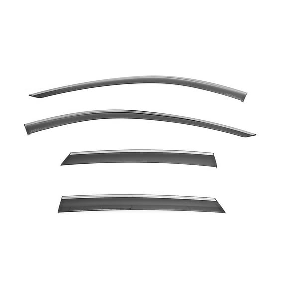 Wellvisors Side Window Visors Wind Deflectors Rain Guard With Black Trim for 2023 2024 2025 23 24 25 Cadillac Lyriq 3-847CA016