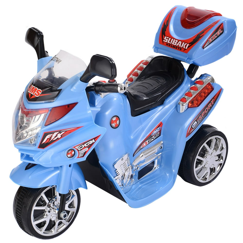 6V Battery Powered Motorcycle Electric Kids Ride On 3 Wheels bicycle