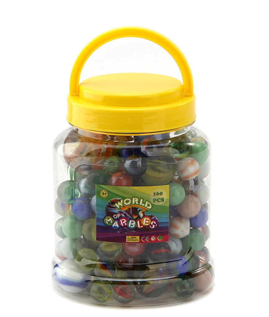 Fun Central (BC810) 160 pcs Assorted Marbles, Toy Marbles, Glass