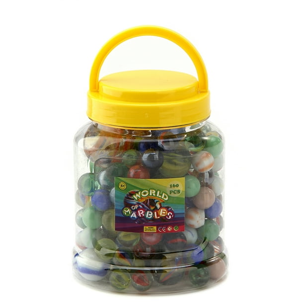 Fun Central (BC810) 160 pcs Assorted Marbles, Toy Marbles, Glass
