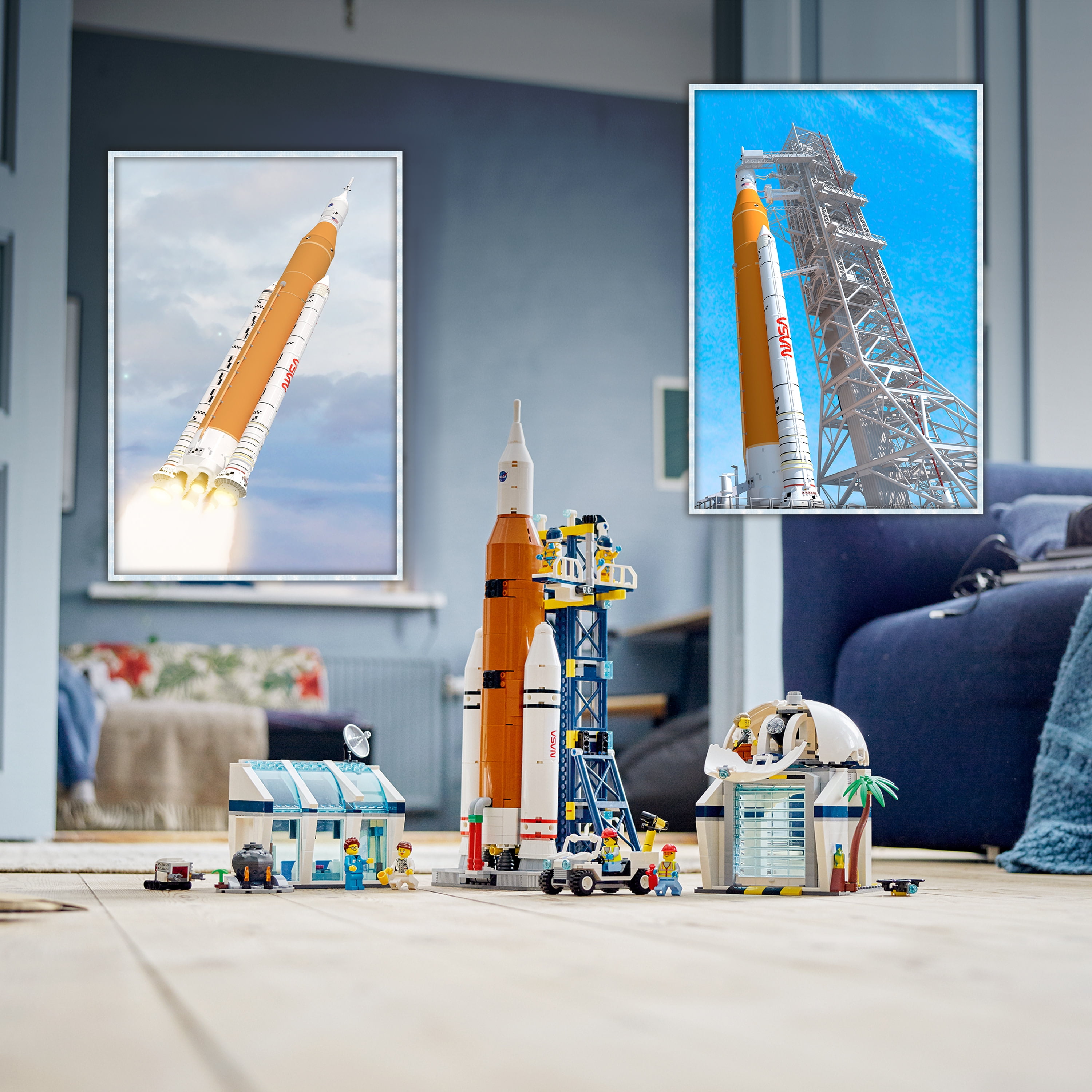 LEGO City Rocket Launch Center Building Toy Set 60351, NASA-Inspired Space Toy with Rocket, Launch Tower, Observatory, and Mission Control, Pretend Play Space Toy for Kids Boys Girls Age 7+ Years Old