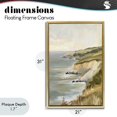 thumbnail image 4 of Stupell Industries Transitional Cliffs Off The Sea Gold Floating Frame Canvas Art, 21 x 31, by Petals Prints Design, 4 of 8