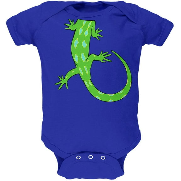 Halloween Lizard Body Costume Soft Baby One Piece Royal 6 Month