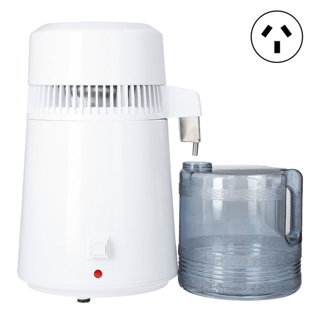 Destilador de agua de 4L, máquina destilada de agua multifuncional de acero inoxidable 304 para odontología de oficina en el hogarAU 220 y 240V