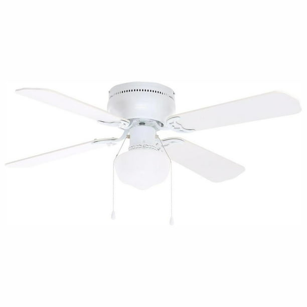 Littleton Led Indoor White Ceiling Fan, Clear Ceiling Fan Globes