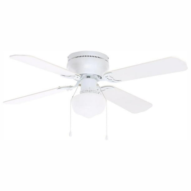 Littleton Led Indoor White Ceiling Fan With Light Kit Frosted Glass Globe Shade For A Traditional Look That Complements Variety Of Decor Styles 42 Inches New Open Box Com Littleton Led Indoor White Ceiling Fan, Clear Ceiling Fan Globes