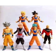 Lot 6X Dragon Ball Z Figures Set Saiyan Goku Son Blue Gokou Jiren Broly