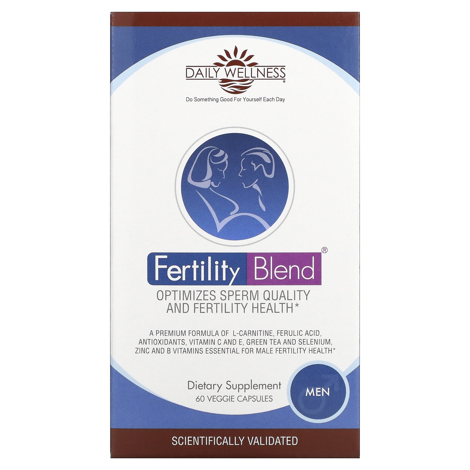 Fertility Blend, Men, 60 Veggie Capsules, Daily Wellness Company