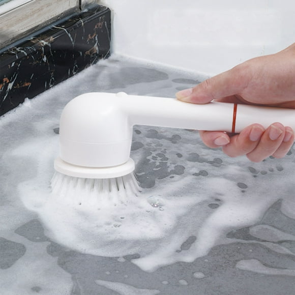 Suncoda Massage Machine, Scrubbers Rechargeable Cleaning Tools, Cleaning Brush with 3 Brush Heads, Scrubbers Suitable for Bathroom Wall Kitchen