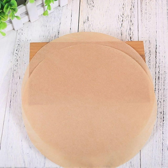 100 Pcs 8 Inch Round Barbecue Paper Safe Non-stick Parchment Paper Baking Paper Liners Baking Sheets for Cooking Steaming (Random Color)
