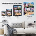 thumbnail image 3 of Artery8 Tenby Harbour Beach Coastal Townscape Colourful Living Room Artwork Framed Wall Art Print A4, 3 of 5