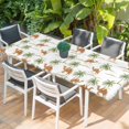 thumbnail image 2 of Desert Camels Table Cloths for 8 Foot Rectangle Tables, Tropical Date Palm Trees Animal Patio Waterproof Elastic Fitted Tablecloths, Washable Rectangular Table Cover for Camping, 2 of 8