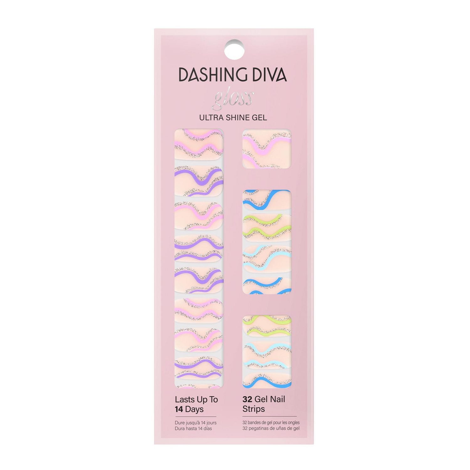 DASHING DIVA - GLOSS - SPRING SWIRL, Gloss Ultra Shine Gel Nail Strips