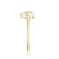 thumbnail image 3 of Heart Shape Lab Grown Diamond Promise Ring for Women (Half Carat, EF-VS Quality), 18K Yellow Gold, US 6.00, 3 of 8