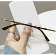 thumbnail image 5 of Women Tortoiseshell Rimless Rectangular Reading Glasses 1.00, Men Frameless Metal Blue Light Blocking Readers +1.00 Strength, 5 of 8