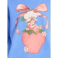 thumbnail image 4 of Strawberry Shortcake Women's Satin Bow Graphic Crewneck Sweatshirt, Sizes XXS-XXL, 4 of 5