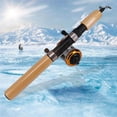 thumbnail image 2 of Soidarity de cañas de pescar de invierno, caña de pescar en hielo con carrete de pesca y línea, juego de aparejos de pesca de fundición Pescar, 2 of 6