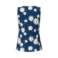 thumbnail image 5 of Fotbe Daisies Flowers Womens Loose Fit Casual Flowy Slim-Fit Tank Tops Athletic Round Neck Trendy Sleeveless Summer Tops for Gym and Yoga-XX-Large, 5 of 9