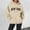 Khaki, variant on XINXIAOO Hoodies Sweatshirt for Women Long Sleeve Hoodie Womens Pullover Hoodie Graphic Hoodies for Women Light Gray Crewneck Sweatshirt Fall Basics Cute Womens Clothes