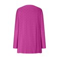 thumbnail image 4 of ibuvkizy Cardigan Sweaters for Women Clearance!Womens Casual Knit Long Cardigans Women's Solid Color Long Sleeve Casual Tops Blouse with Pocket Cardigan Outwear Pink,S, 4 of 6