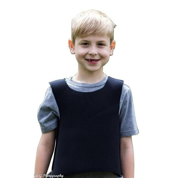 18 x 6 in. Compression Vest, Black - Extra Large