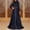 B_ Navy Dresses for Women, variant on SMihono Fashion Off Shoulder Mermaid Evening Prom Dresses Long Appliqued Beadedformal Gown for Women Elegant Maxi Sequin Sparkly Formal Gown Prom Dress Black 10